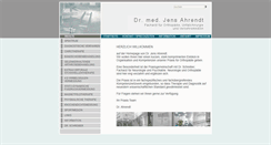 Desktop Screenshot of dr-jens-ahrendt.de