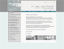 Tablet Screenshot of dr-jens-ahrendt.de